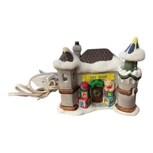 Toy Shop 1994 Porcelain Santa's Village